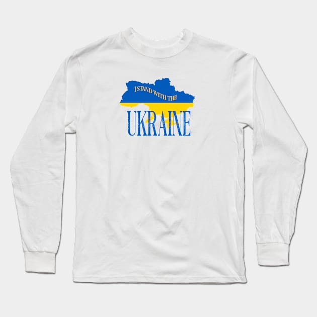 I stand with the Ukraine Long Sleeve T-Shirt by artsytee